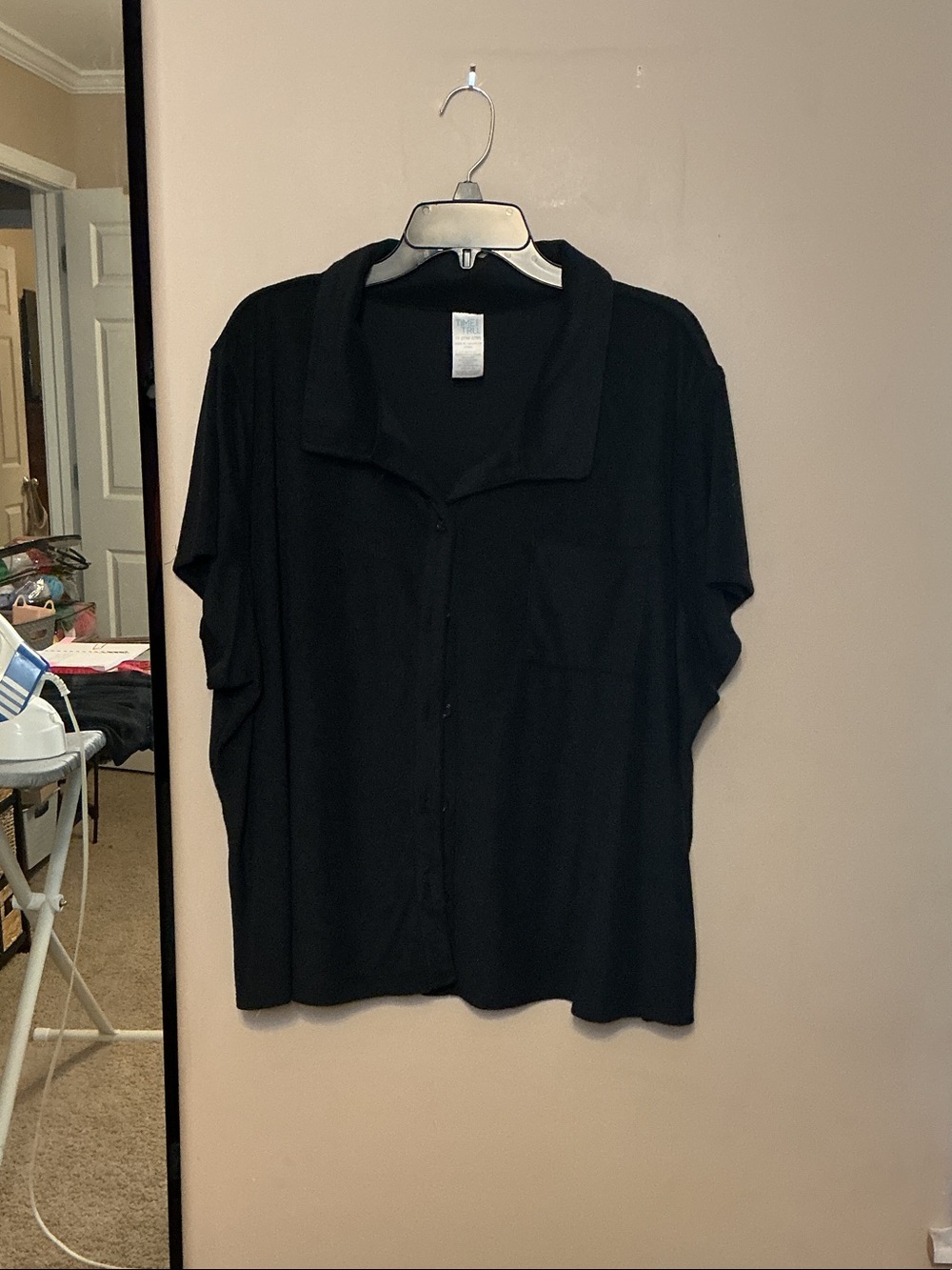 Time and Tru 2XL Black Short Sleeve Swim Cover-up set